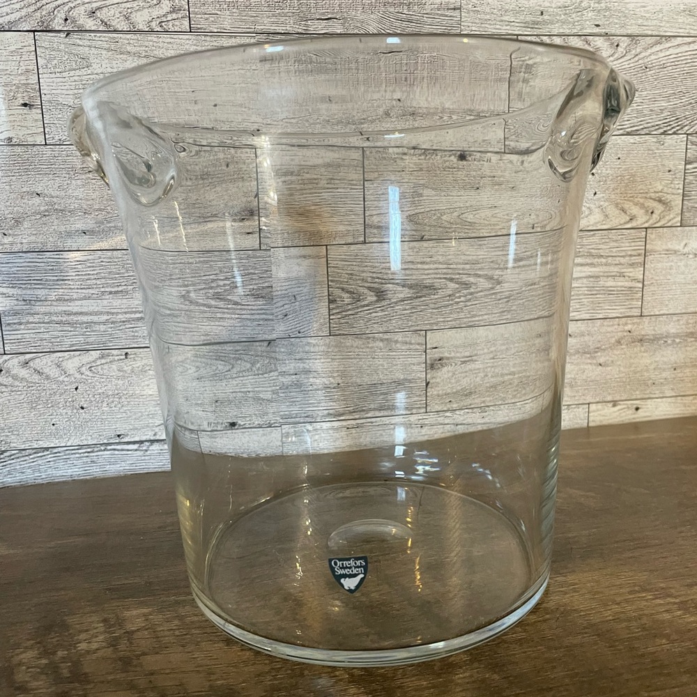 Orrefors Sweden Champaign bucket